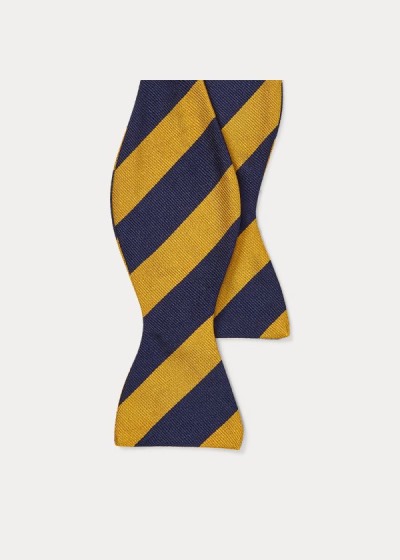 Men's Polo Ralph Lauren Striped Silk Repp Bow Ties | 047256VNI